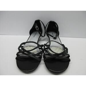 Easy Street Women's Tarrah Wedge Sandal, Black, 8 M(Like new)